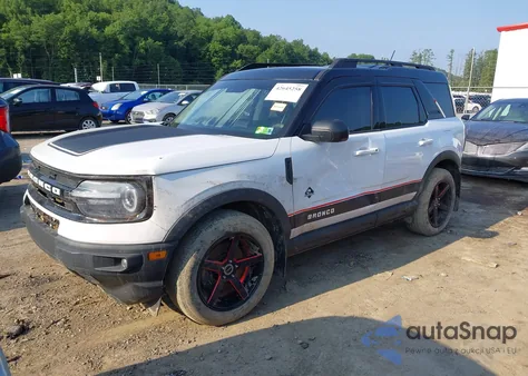 2021 Ford Bronco Sport Outer Banks z USA, uszkodzony, nr VIN 3FMCR9C68MRA95853
